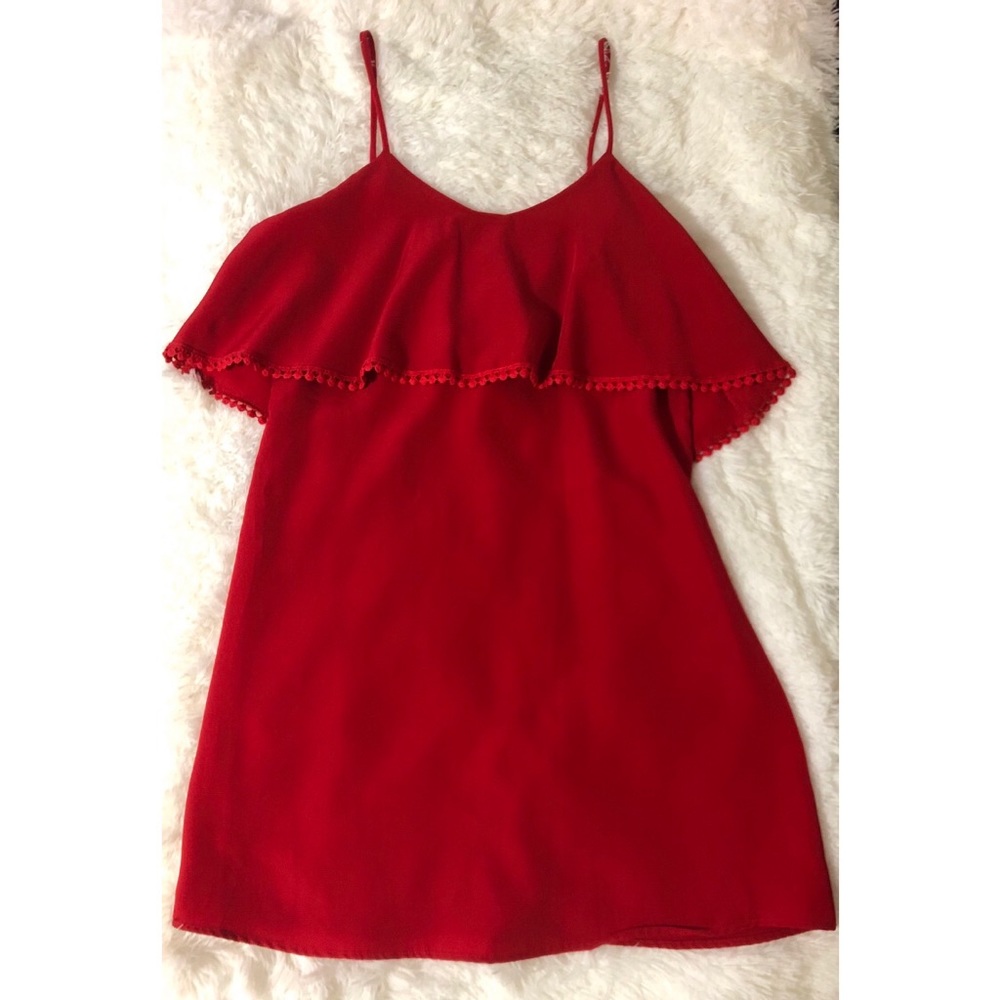 Red Pom Pom Dress